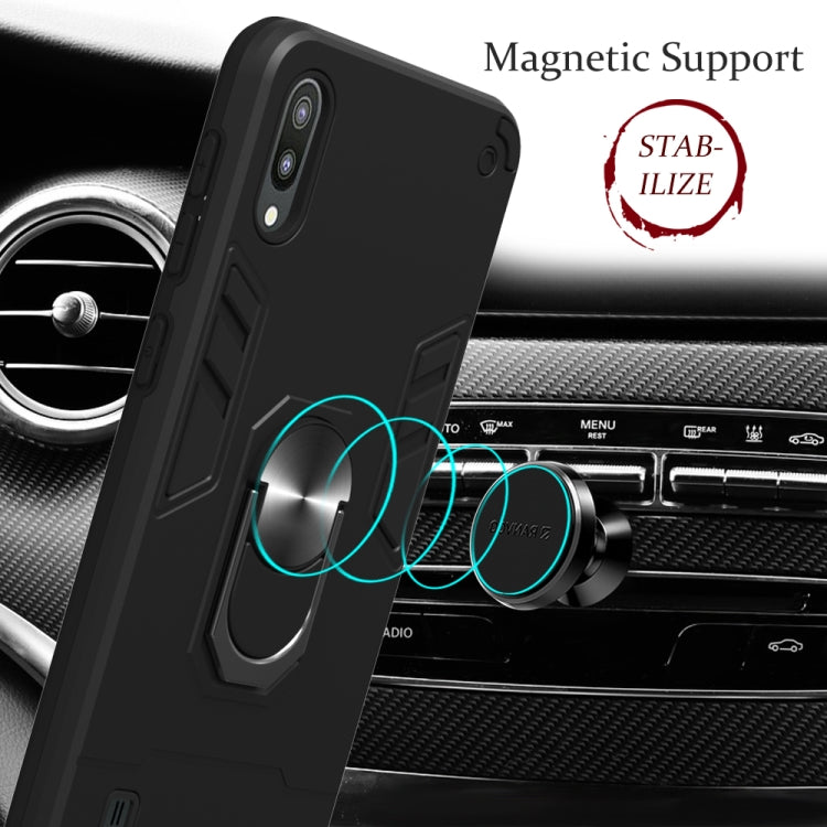 For Samsung Galaxy M10 / A10 2 in 1 Armour Series PC + TPU Protective Case with Ring Holder