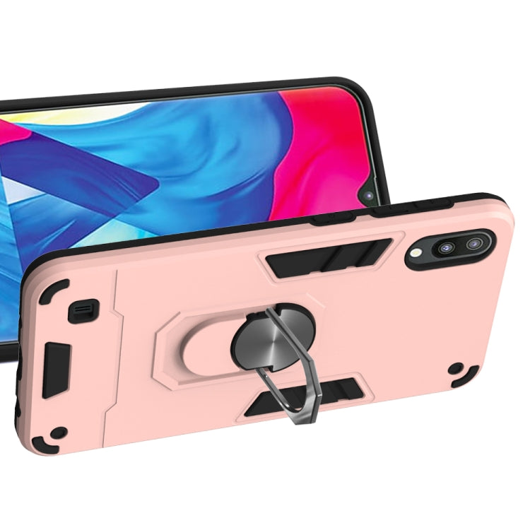For Samsung Galaxy M10 / A10 2 in 1 Armour Series PC + TPU Protective Case with Ring Holder
