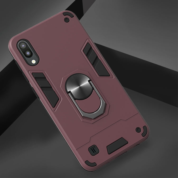 For Samsung Galaxy M10 / A10 2 in 1 Armour Series PC + TPU Protective Case with Ring Holder
