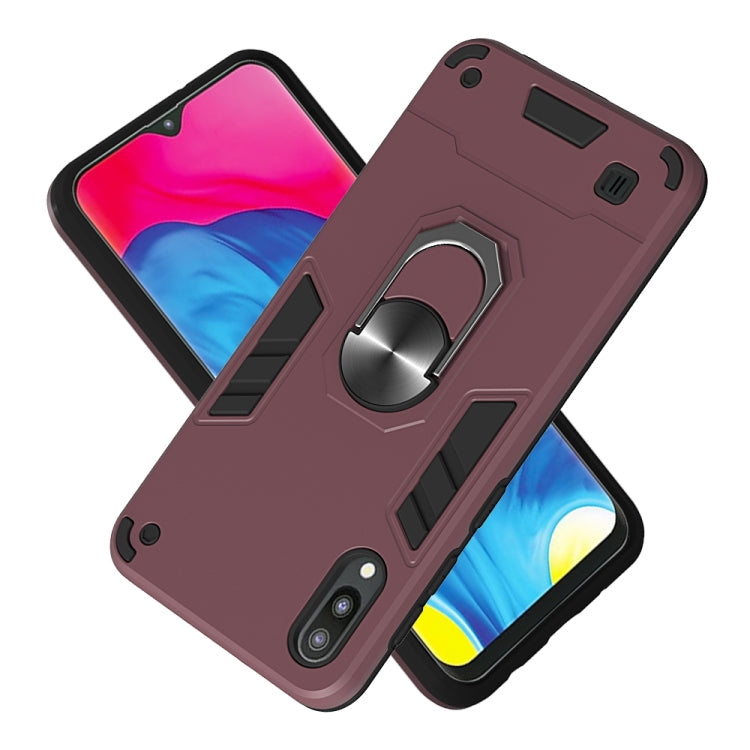 For Samsung Galaxy M10 / A10 2 in 1 Armour Series PC + TPU Protective Case with Ring Holder
