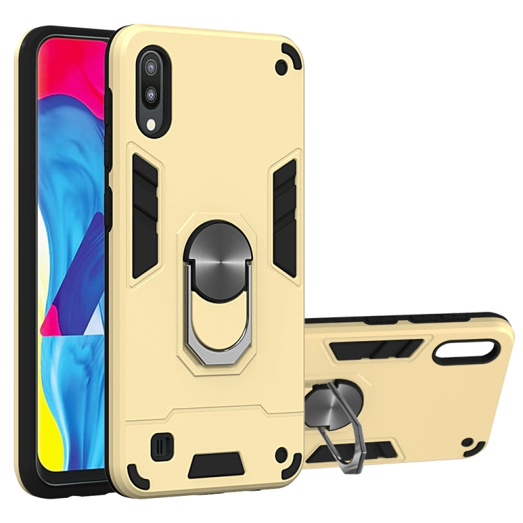 For Samsung Galaxy M10 / A10 2 in 1 Armour Series PC + TPU Protective Case with Ring Holder