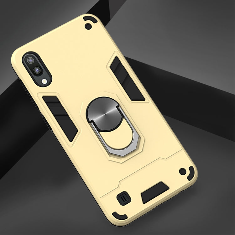 For Samsung Galaxy M10 / A10 2 in 1 Armour Series PC + TPU Protective Case with Ring Holder