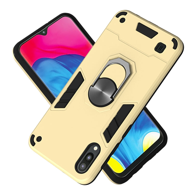 For Samsung Galaxy M10 / A10 2 in 1 Armour Series PC + TPU Protective Case with Ring Holder