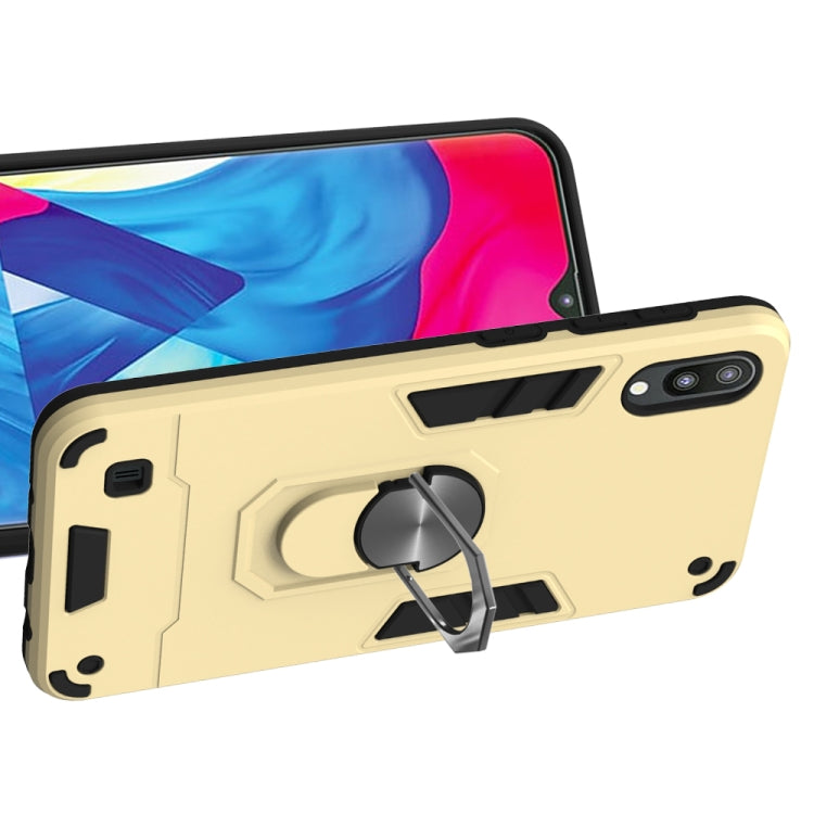 For Samsung Galaxy M10 / A10 2 in 1 Armour Series PC + TPU Protective Case with Ring Holder
