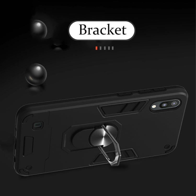 For Samsung Galaxy M10 / A10 2 in 1 Armour Series PC + TPU Protective Case with Ring Holder