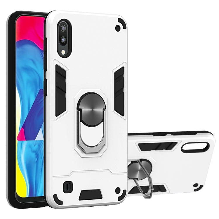 For Samsung Galaxy M10 / A10 2 in 1 Armour Series PC + TPU Protective Case with Ring Holder
