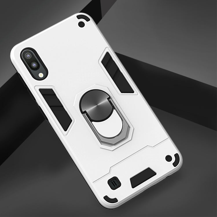 For Samsung Galaxy M10 / A10 2 in 1 Armour Series PC + TPU Protective Case with Ring Holder