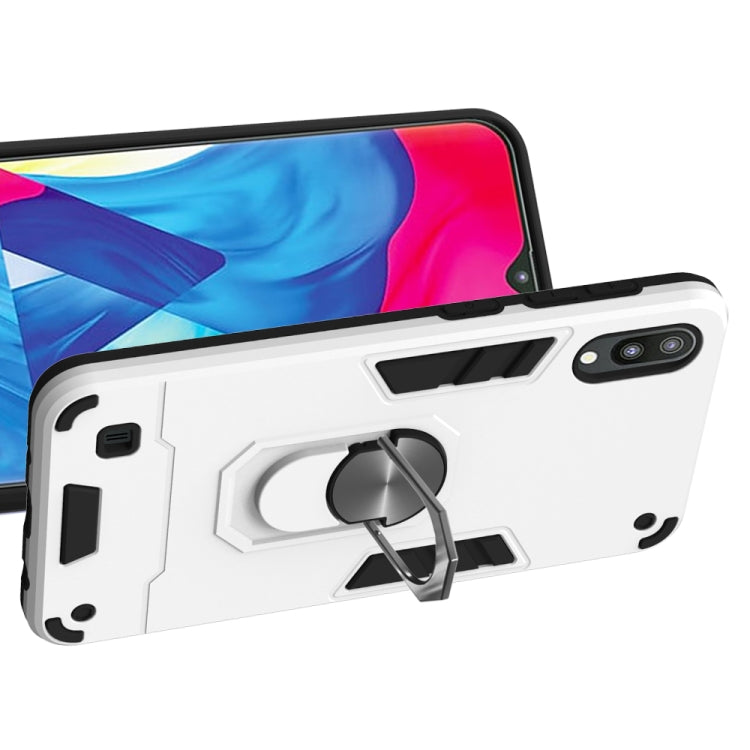 For Samsung Galaxy M10 / A10 2 in 1 Armour Series PC + TPU Protective Case with Ring Holder
