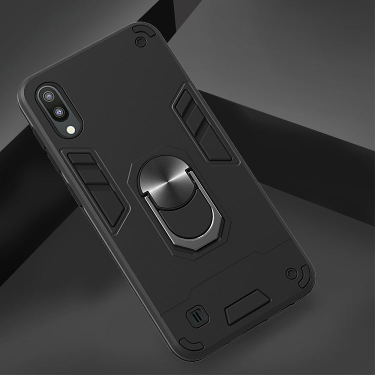 For Samsung Galaxy M10 / A10 2 in 1 Armour Series PC + TPU Protective Case with Ring Holder