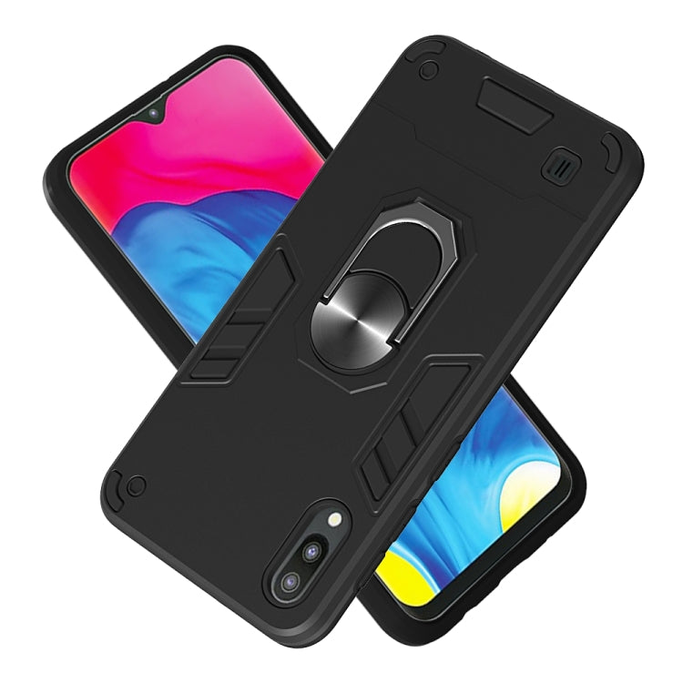 For Samsung Galaxy M10 / A10 2 in 1 Armour Series PC + TPU Protective Case with Ring Holder