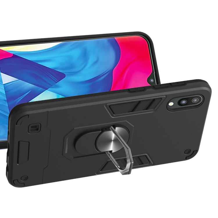 For Samsung Galaxy M10 / A10 2 in 1 Armour Series PC + TPU Protective Case with Ring Holder