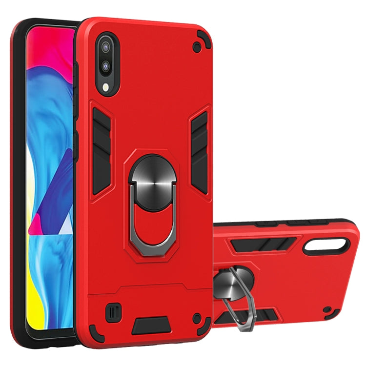 For Samsung Galaxy M10 / A10 2 in 1 Armour Series PC + TPU Protective Case with Ring Holder