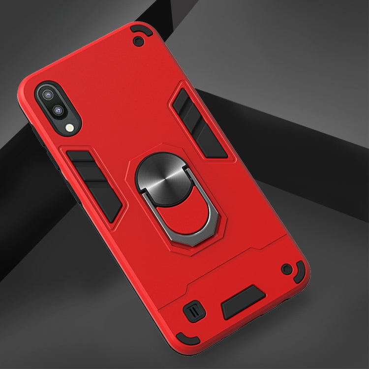 For Samsung Galaxy M10 / A10 2 in 1 Armour Series PC + TPU Protective Case with Ring Holder