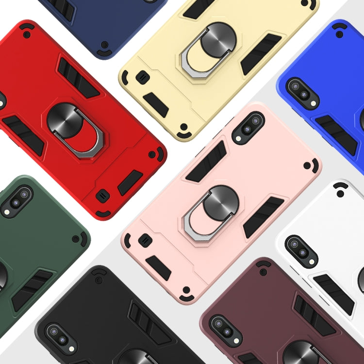 For Samsung Galaxy M10 / A10 2 in 1 Armour Series PC + TPU Protective Case with Ring Holder