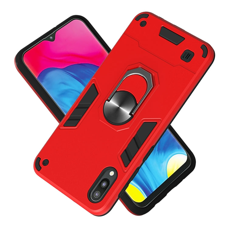 For Samsung Galaxy M10 / A10 2 in 1 Armour Series PC + TPU Protective Case with Ring Holder