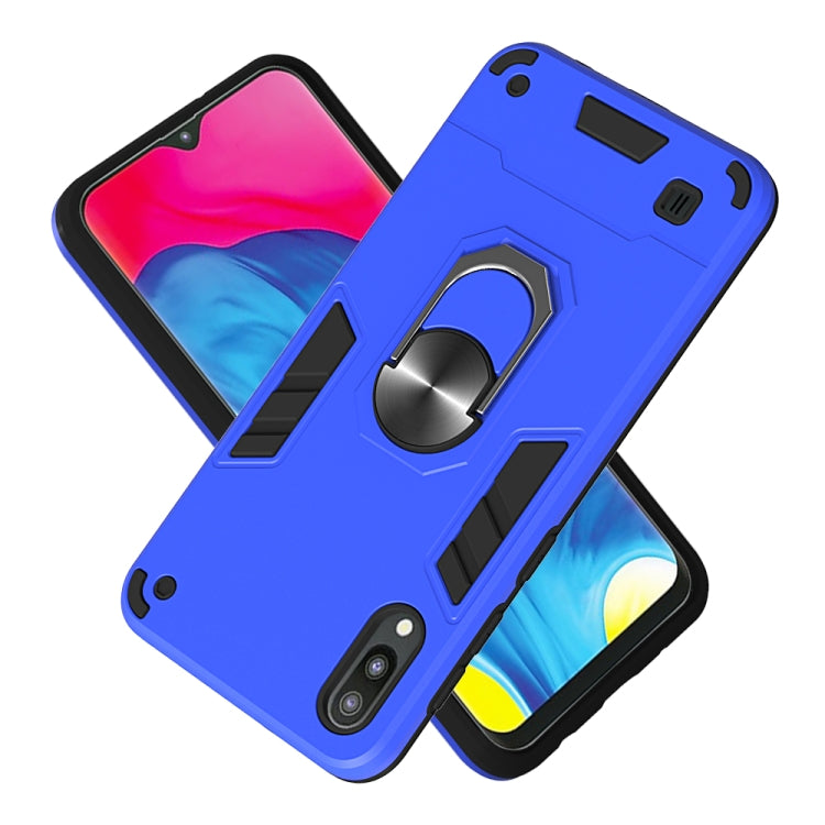 For Samsung Galaxy M10 / A10 2 in 1 Armour Series PC + TPU Protective Case with Ring Holder