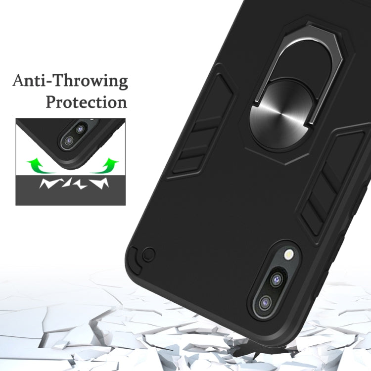 For Samsung Galaxy M10 / A10 2 in 1 Armour Series PC + TPU Protective Case with Ring Holder