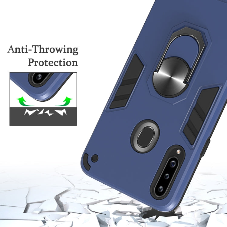 For Samsung Galaxy A20s 2 in 1 Armour Series PC + TPU Protective Case with Ring Holder