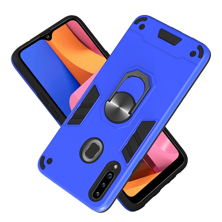 For Samsung Galaxy A20s 2 in 1 Armour Series PC + TPU Protective Case with Ring Holder