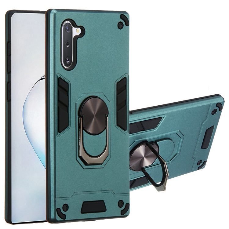 For Samsung Galaxy Note 10 / Note 10 5G 2 in 1 Armour Series PC + TPU Protective Case with Ring Holder