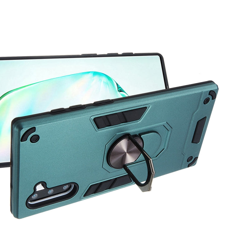 For Samsung Galaxy Note 10 / Note 10 5G 2 in 1 Armour Series PC + TPU Protective Case with Ring Holder
