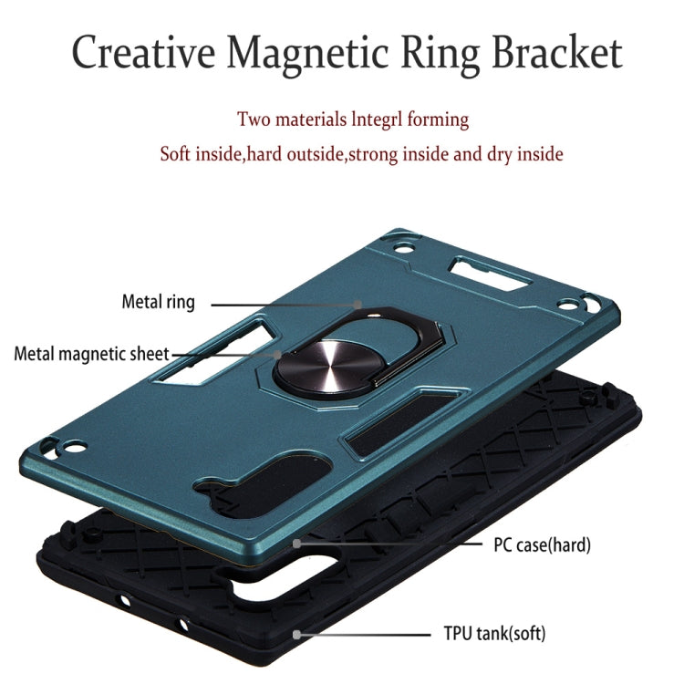 For Samsung Galaxy Note 10 / Note 10 5G 2 in 1 Armour Series PC + TPU Protective Case with Ring Holder