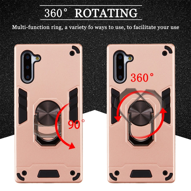 For Samsung Galaxy Note 10 / Note 10 5G 2 in 1 Armour Series PC + TPU Protective Case with Ring Holder