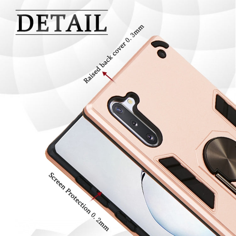 For Samsung Galaxy Note 10 / Note 10 5G 2 in 1 Armour Series PC + TPU Protective Case with Ring Holder