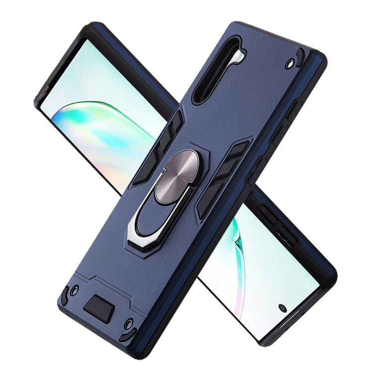 For Samsung Galaxy Note 10 / Note 10 5G 2 in 1 Armour Series PC + TPU Protective Case with Ring Holder