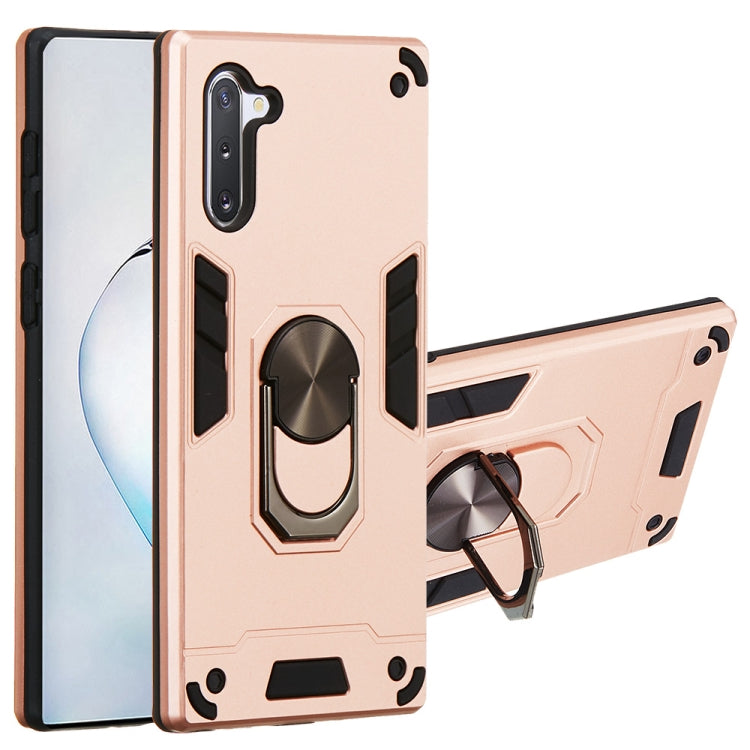 For Samsung Galaxy Note 10 / Note 10 5G 2 in 1 Armour Series PC + TPU Protective Case with Ring Holder
