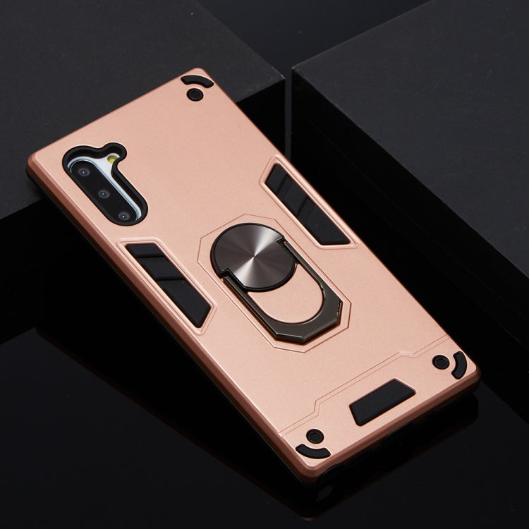 For Samsung Galaxy Note 10 / Note 10 5G 2 in 1 Armour Series PC + TPU Protective Case with Ring Holder