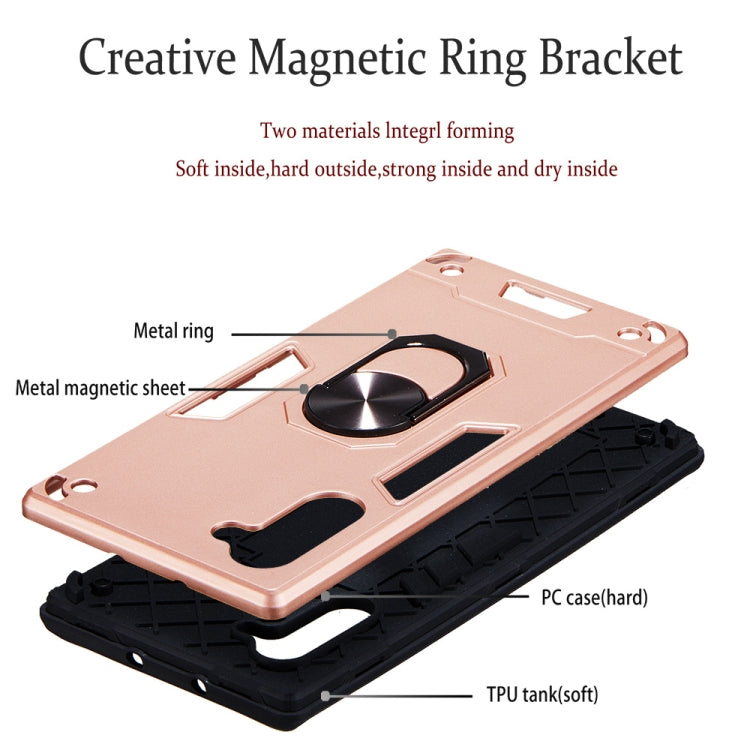 For Samsung Galaxy Note 10 / Note 10 5G 2 in 1 Armour Series PC + TPU Protective Case with Ring Holder