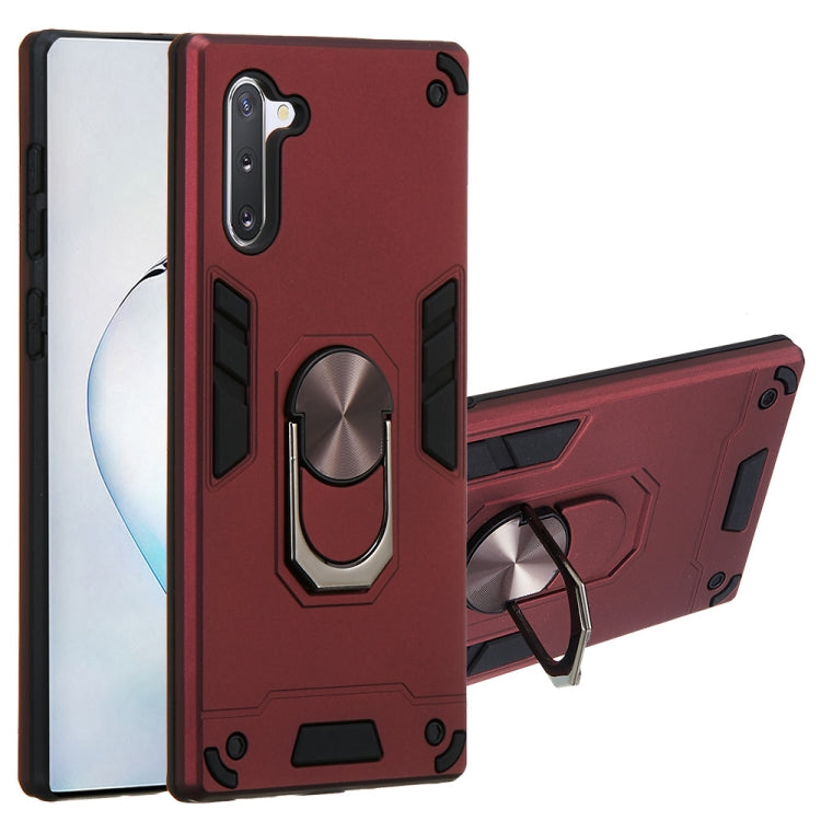 For Samsung Galaxy Note 10 / Note 10 5G 2 in 1 Armour Series PC + TPU Protective Case with Ring Holder