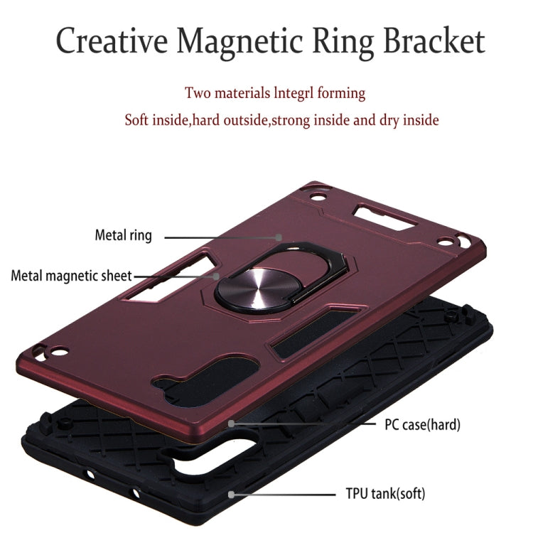 For Samsung Galaxy Note 10 / Note 10 5G 2 in 1 Armour Series PC + TPU Protective Case with Ring Holder