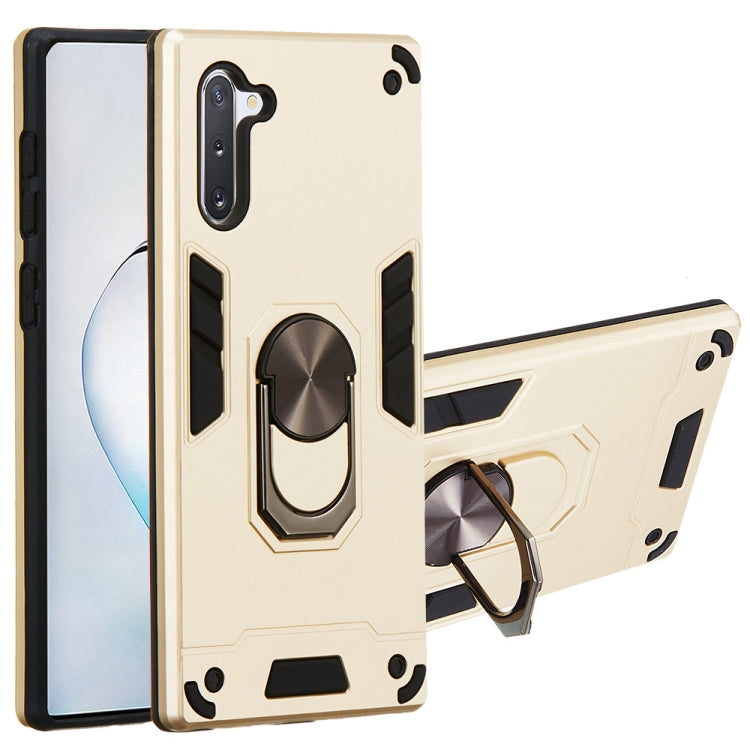 For Samsung Galaxy Note 10 / Note 10 5G 2 in 1 Armour Series PC + TPU Protective Case with Ring Holder