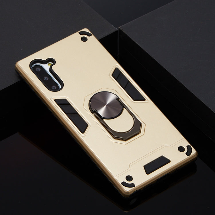For Samsung Galaxy Note 10 / Note 10 5G 2 in 1 Armour Series PC + TPU Protective Case with Ring Holder