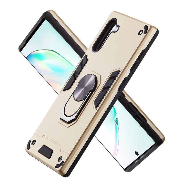 For Samsung Galaxy Note 10 / Note 10 5G 2 in 1 Armour Series PC + TPU Protective Case with Ring Holder