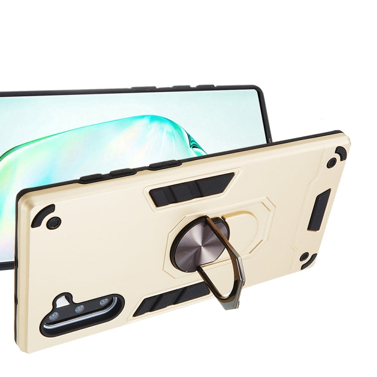 For Samsung Galaxy Note 10 / Note 10 5G 2 in 1 Armour Series PC + TPU Protective Case with Ring Holder