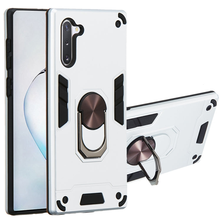 For Samsung Galaxy Note 10 / Note 10 5G 2 in 1 Armour Series PC + TPU Protective Case with Ring Holder