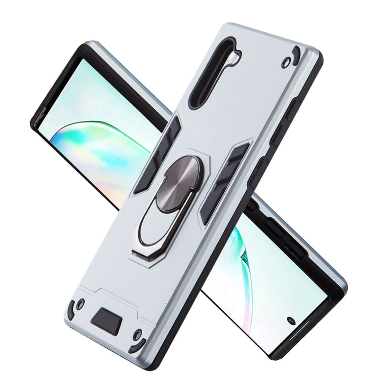 For Samsung Galaxy Note 10 / Note 10 5G 2 in 1 Armour Series PC + TPU Protective Case with Ring Holder