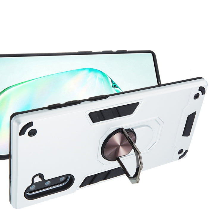 For Samsung Galaxy Note 10 / Note 10 5G 2 in 1 Armour Series PC + TPU Protective Case with Ring Holder