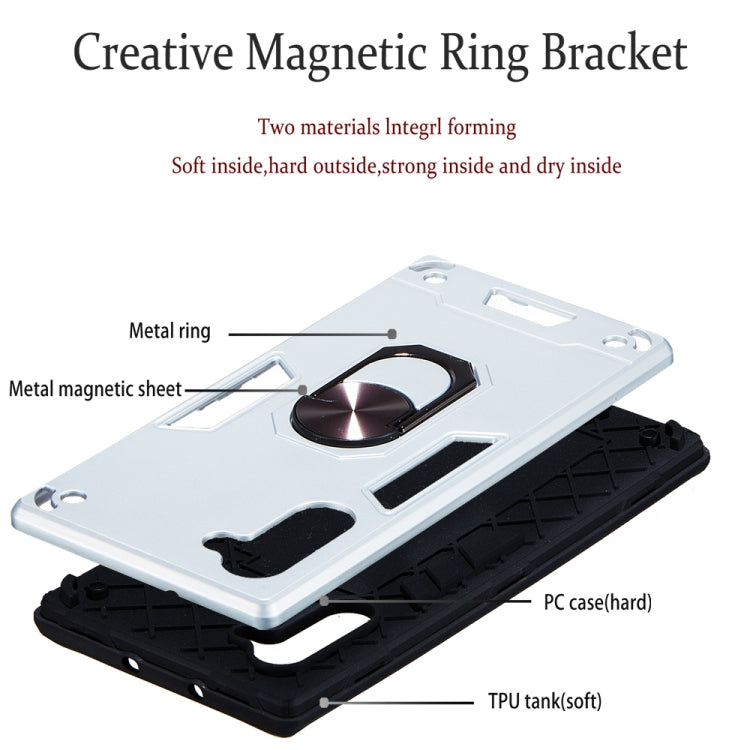 For Samsung Galaxy Note 10 / Note 10 5G 2 in 1 Armour Series PC + TPU Protective Case with Ring Holder