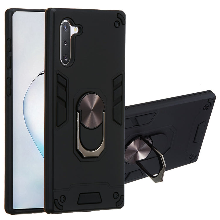 For Samsung Galaxy Note 10 / Note 10 5G 2 in 1 Armour Series PC + TPU Protective Case with Ring Holder