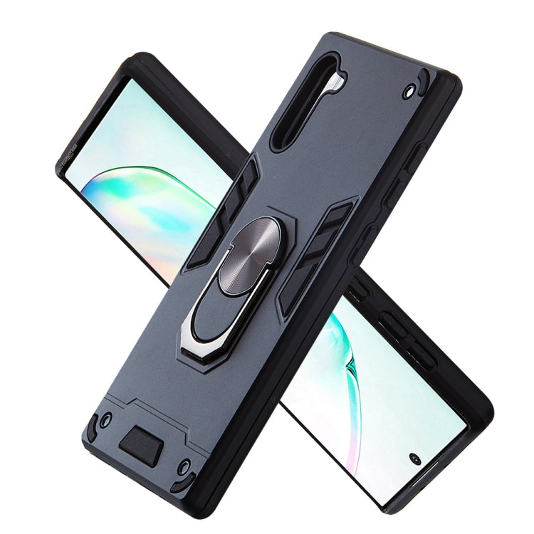 For Samsung Galaxy Note 10 / Note 10 5G 2 in 1 Armour Series PC + TPU Protective Case with Ring Holder