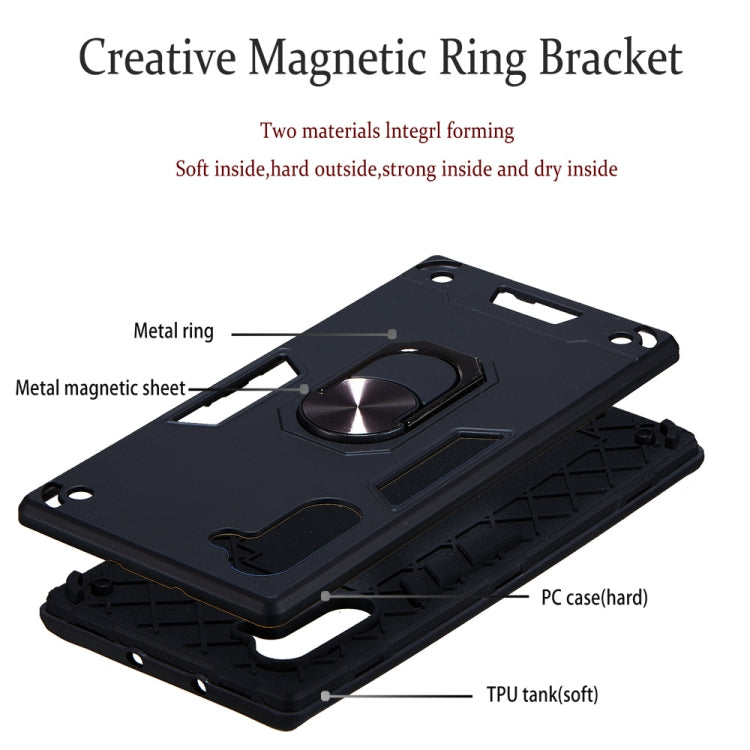 For Samsung Galaxy Note 10 / Note 10 5G 2 in 1 Armour Series PC + TPU Protective Case with Ring Holder