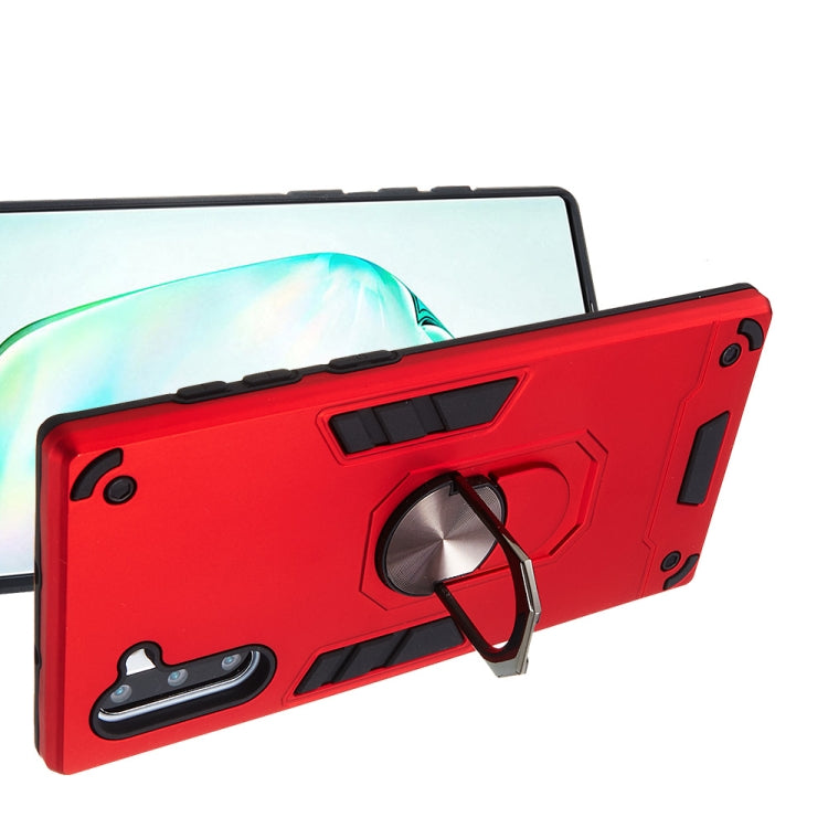 For Samsung Galaxy Note 10 / Note 10 5G 2 in 1 Armour Series PC + TPU Protective Case with Ring Holder
