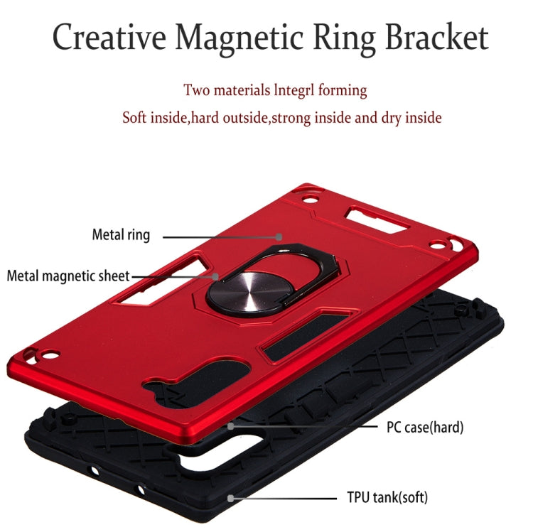 For Samsung Galaxy Note 10 / Note 10 5G 2 in 1 Armour Series PC + TPU Protective Case with Ring Holder