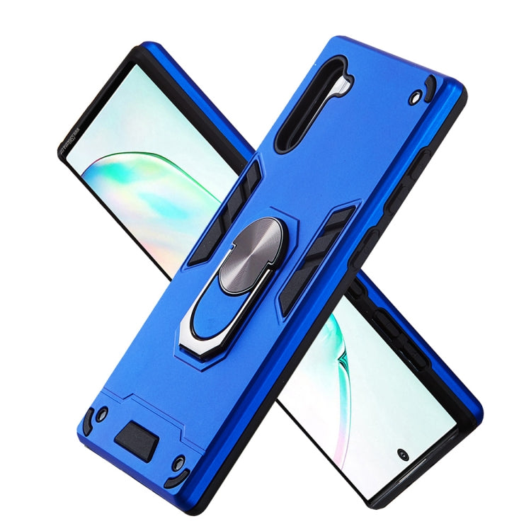 For Samsung Galaxy Note 10 / Note 10 5G 2 in 1 Armour Series PC + TPU Protective Case with Ring Holder