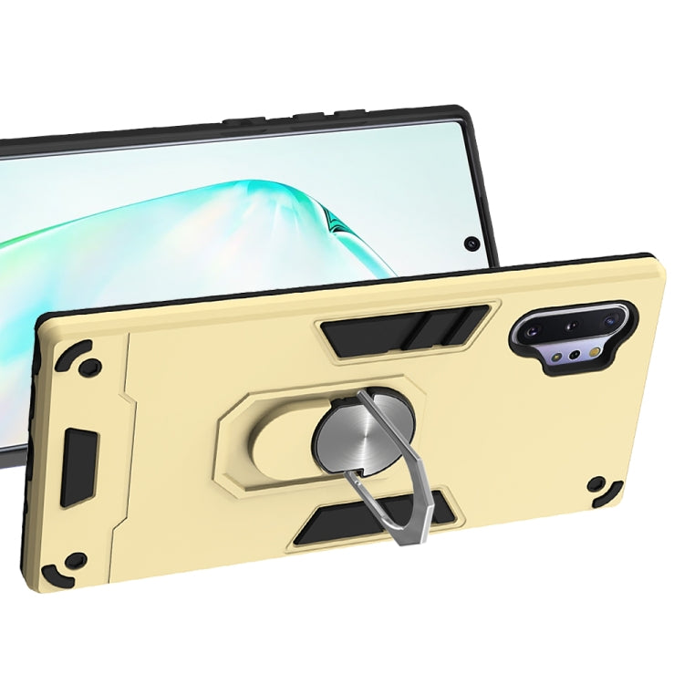 For Samsung Galaxy Note 10+ / Note 10+ 5G 2 in 1 Armour Series PC + TPU Protective Case with Ring Holder