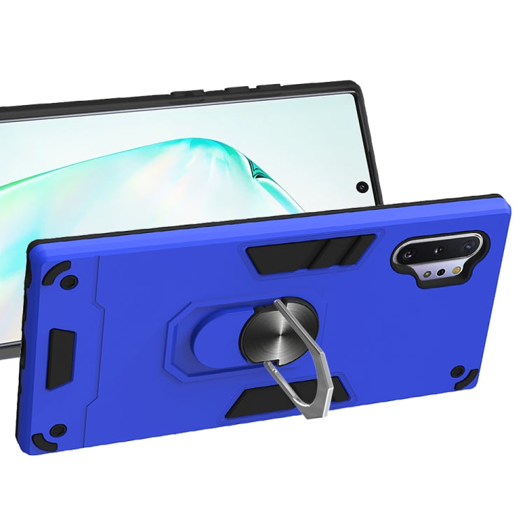 For Samsung Galaxy Note 10+ / Note 10+ 5G 2 in 1 Armour Series PC + TPU Protective Case with Ring Holder